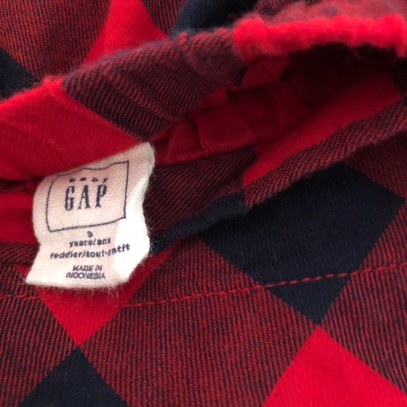 Red plaid, flannel skirt. - Picture 3 of 3